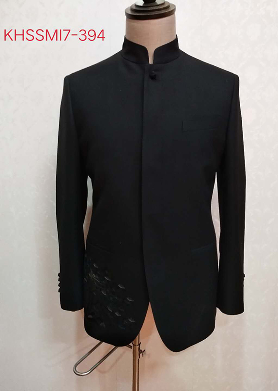 黑色肌理面料KHSSM17-394样衣
